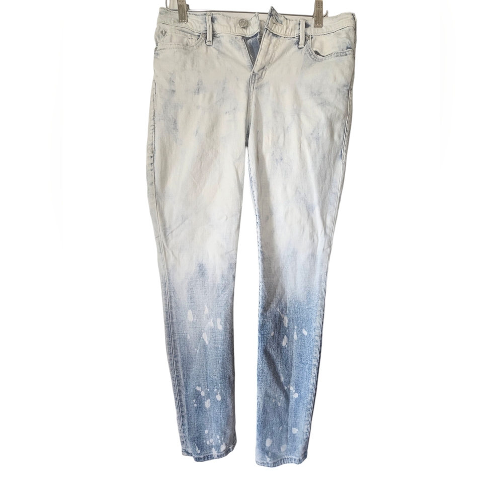 True Religion Women's Halle Super Skinny Stretch Jeans in Bleached Sundancer
